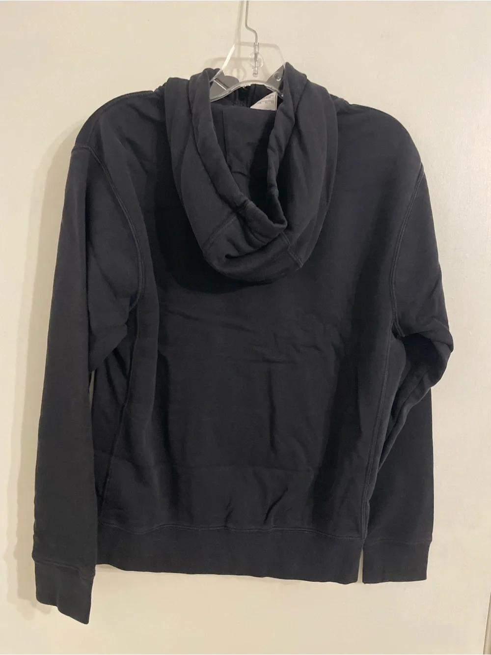 Nike Black Full-Zip Hooded Jacket with White Logo